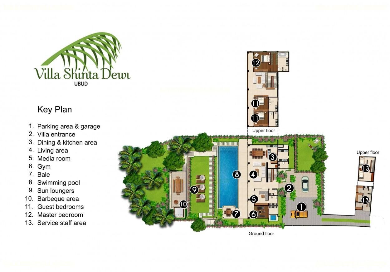Villa Shinta Dewi Ubud Floor Plan